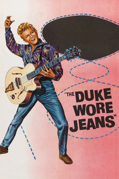 Movie poster for The Duke Wore Jeans (1958)