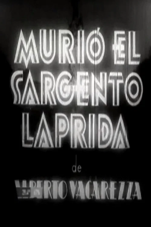 Movie poster for Murió el sargento Laprida (1937)