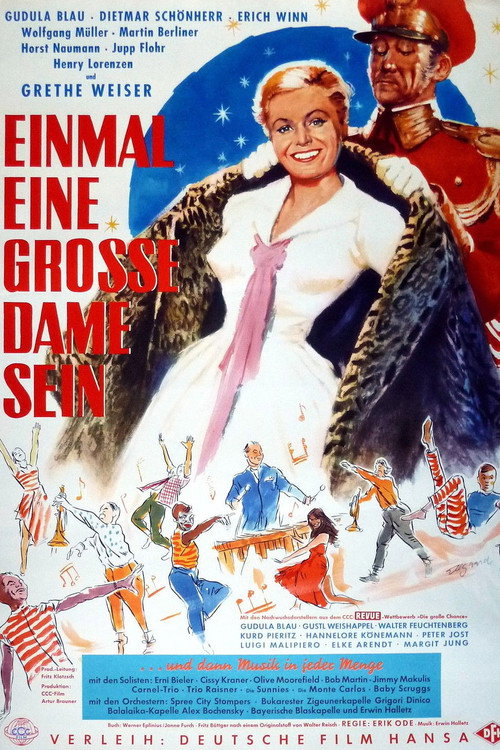 Movie poster for Einmal eine große Dame sein (1957)