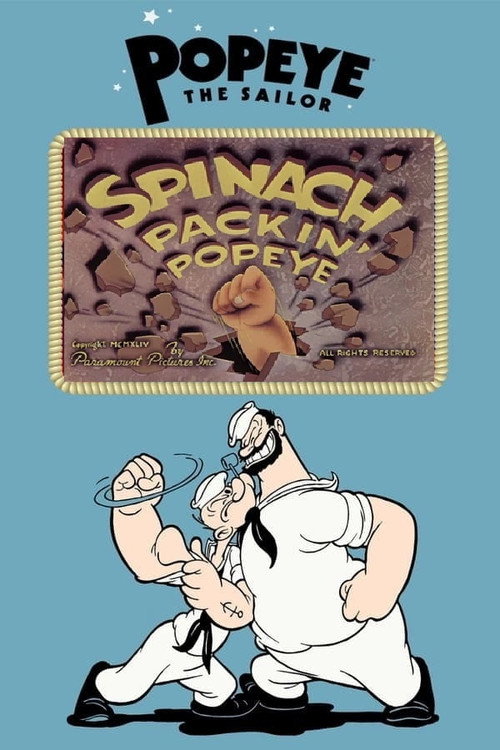 Movie poster for Spinach Packin' Popeye (1944)