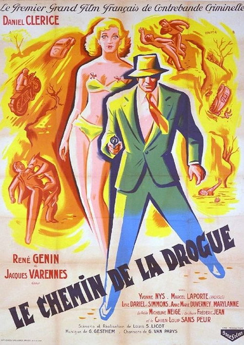 Movie poster for Le chemin de la drogue (1953)