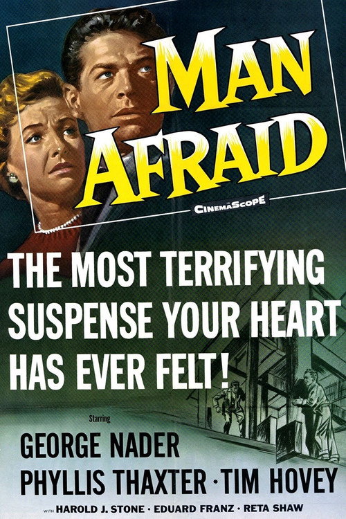 Movie poster for Man Afraid (1957)