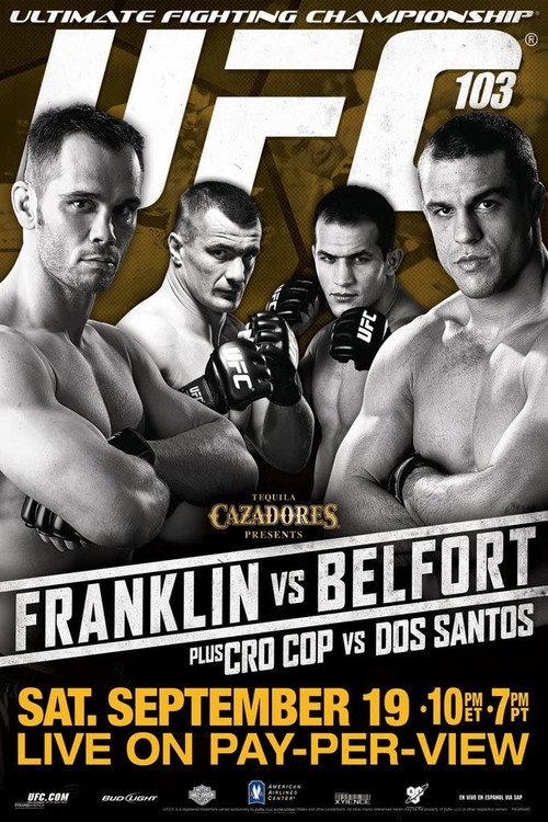 Movie poster for UFC 103: Franklin vs. Belfort (2009)
