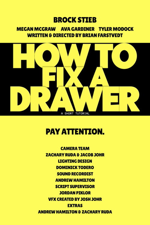 Movie poster for How To Fix A Drawer (2026)