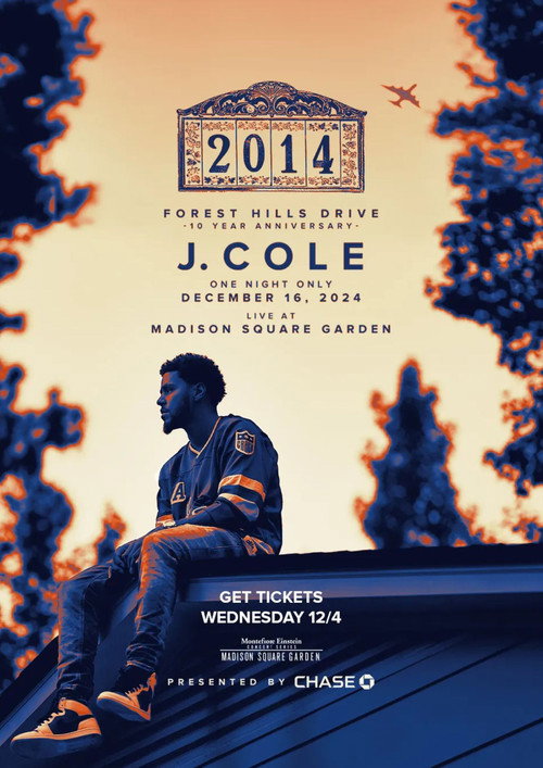 Movie poster for 2014 Forest Hills Drive 10th Anniversary Show Live at Madison Square Garden (2024)