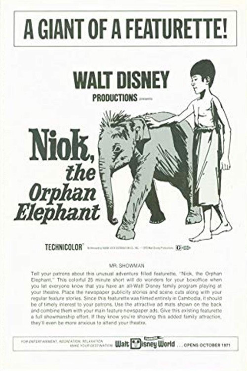Movie poster for Niok, The Orphan Elephant (1957)