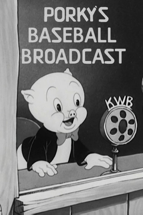 Movie poster for Porky's Baseball Broadcast (1940)