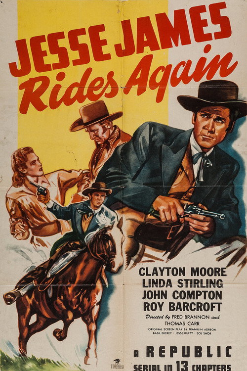 Movie poster for Jesse James Rides Again (1947)