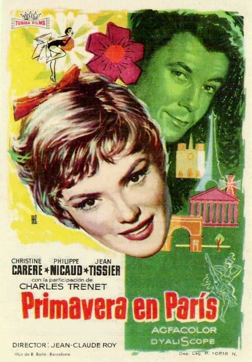 Movie poster for Springtime in Paris (1957)