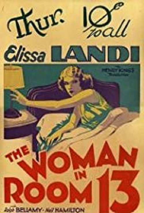 Movie poster for The Woman in Room 13 (1932)