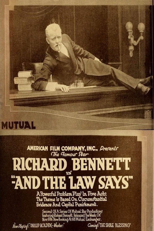 Movie poster for And the Law Says (1916)