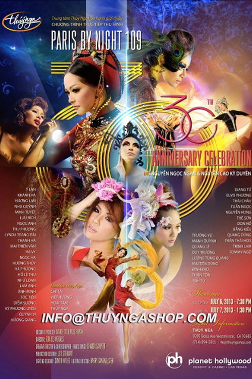 Movie poster for Paris by Night 109: 30th Anniversary Celebration (2013)