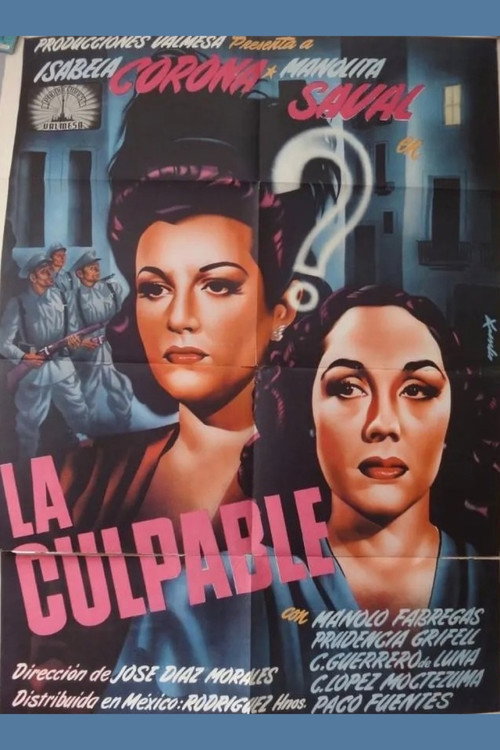 Movie poster for La culpable (1946)