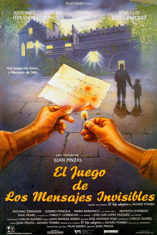 Movie poster for El juego de los mensajes invisibles (1992)