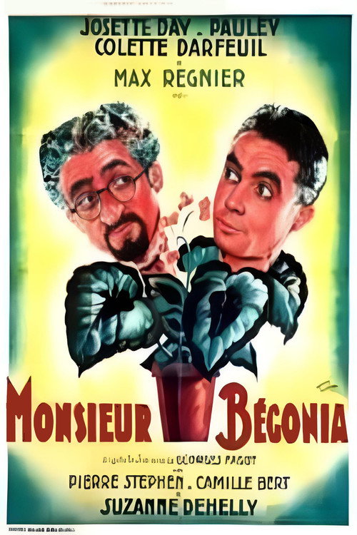 Movie poster for Monsieur Bégonia (1937)