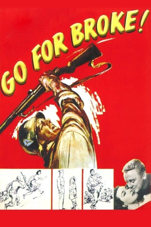 Movie poster for Go for Broke! (1951)