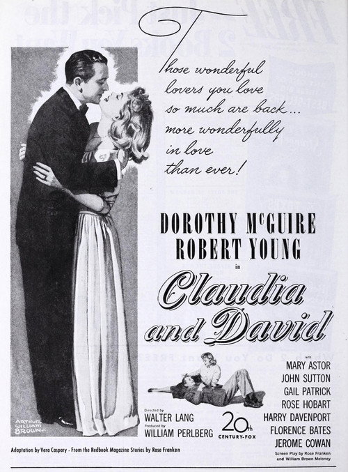 Movie poster for Claudia and David (1946)