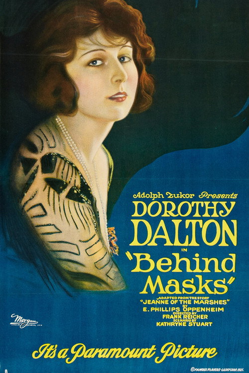 Movie poster for Behind Masks (1921)