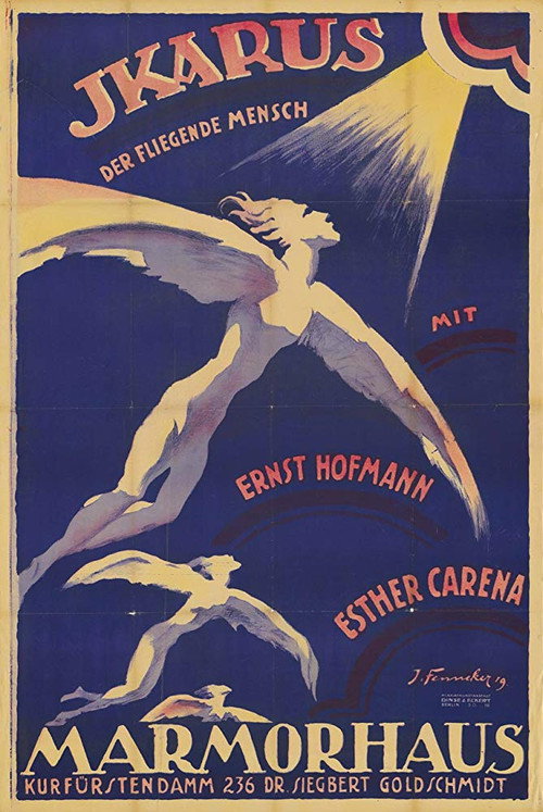 Movie poster for Ikarus, the Flying Man (1918)