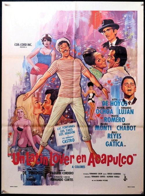 Movie poster for Un Latin lover en Acapulco (1967)