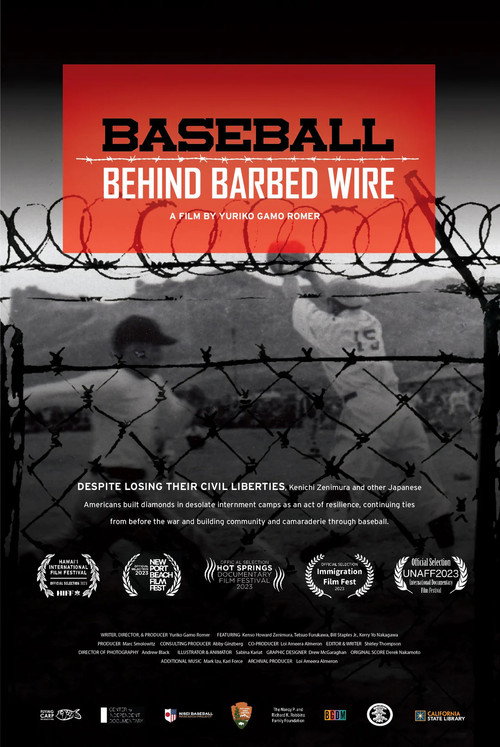 Movie poster for Baseball Behind Barbed Wire (2023)