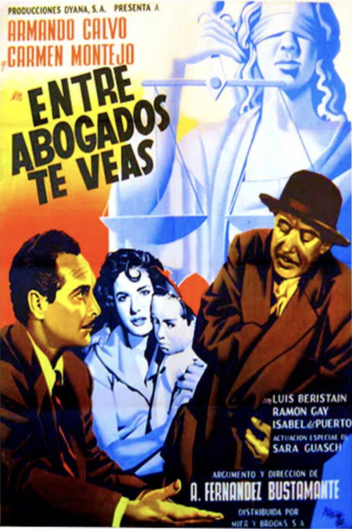 Movie poster for Entre abogados te veas (1951)