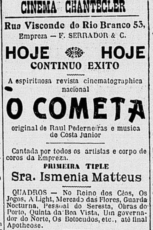 Movie poster for O Cometa (1910)