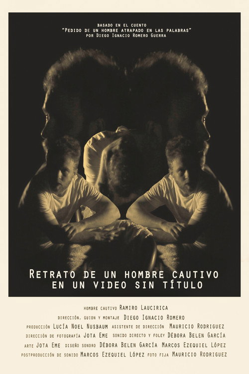 Movie poster for Portrait of a captive man in an untitled video (2019)