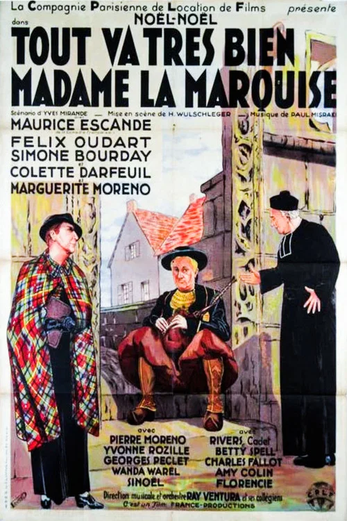 Movie poster for Everything is Going Very Well Madame la Marquise (1936)
