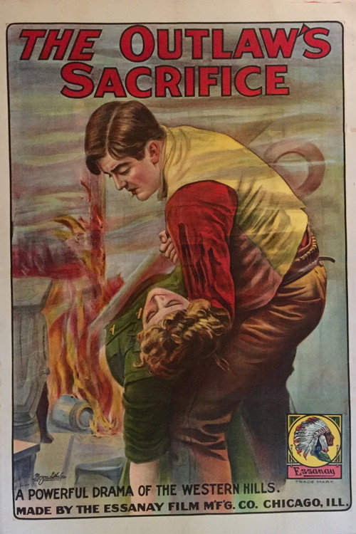 Movie poster for The Outlaw's Sacrifice (1910)