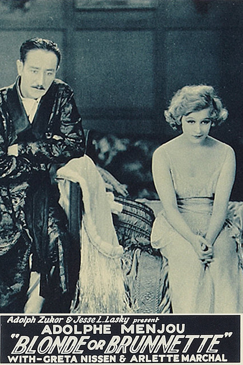 Movie poster for Blonde or Brunette (1927)
