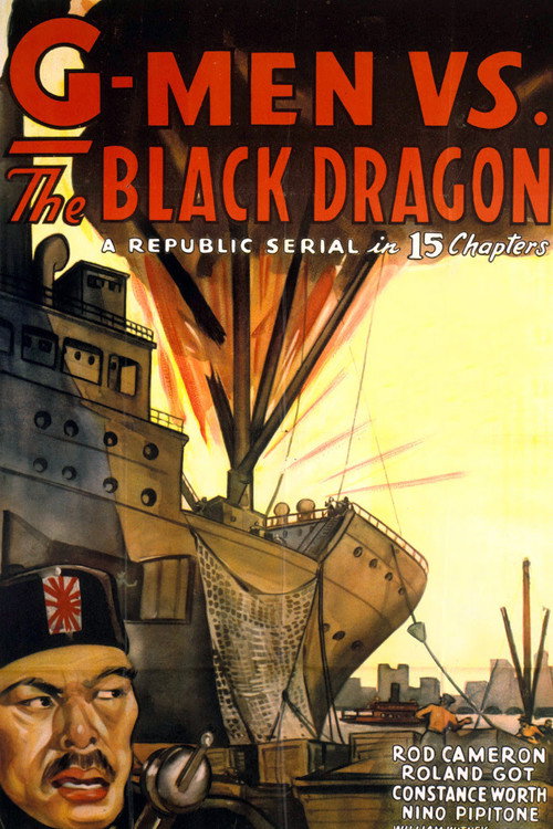 Movie poster for G-men vs. the Black Dragon (1943)