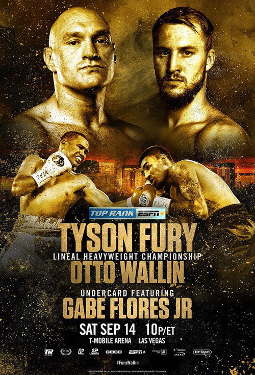 Movie poster for Tyson Fury vs. Otto Wallin (2019)