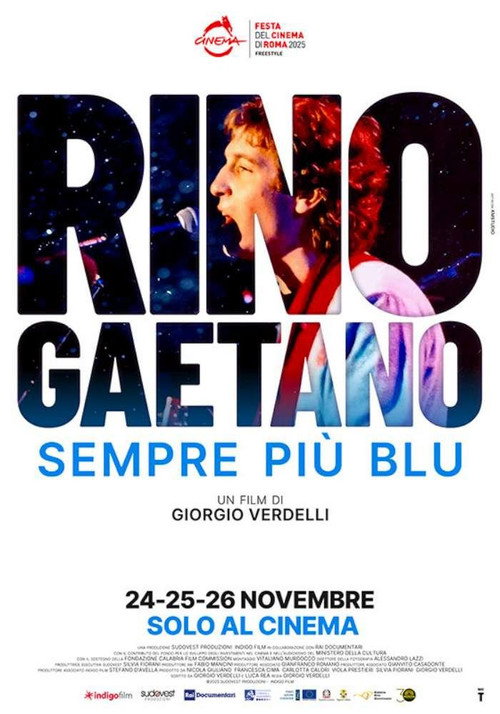 Movie poster for Rino Gaetano - Sempre più blu (2025)