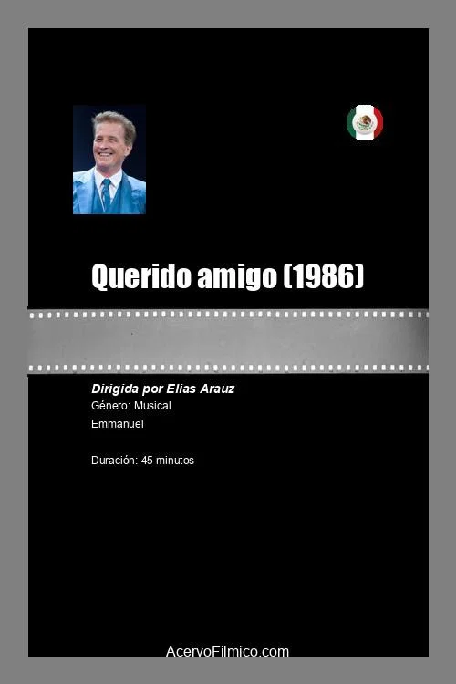 Movie poster for Querido amigo (1986)