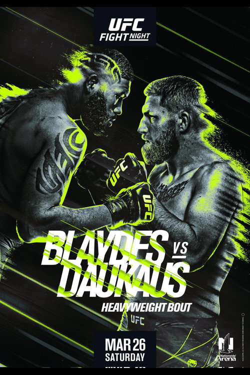 Movie poster for UFC on ESPN 33: Blaydes vs. Daukaus (2022)