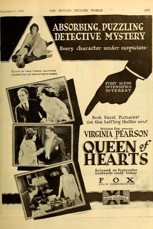 Movie poster for The Queen of Hearts (1918)