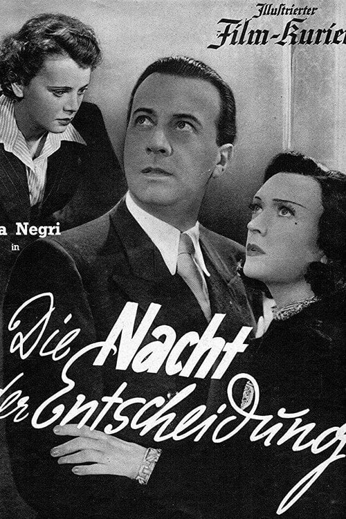 Movie poster for Die Nacht der Entscheidung (1938)