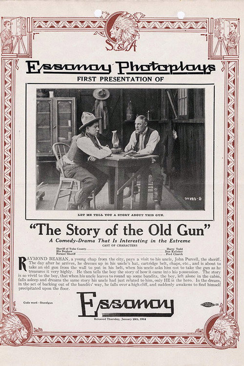 Movie poster for The Story of the Old Gun (1914)