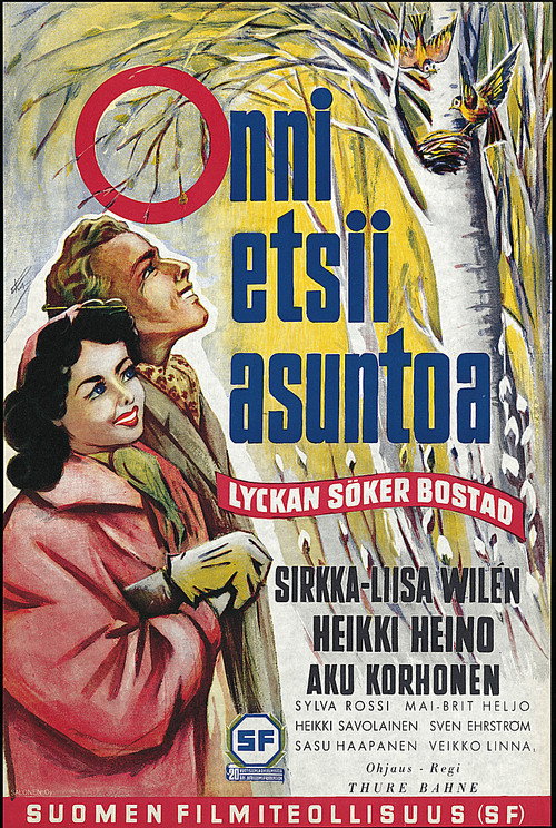 Movie poster for Onni etsii asuntoa (1955)