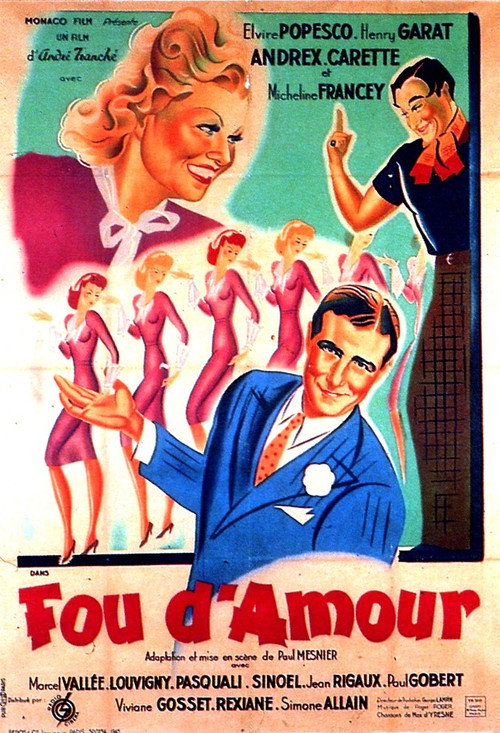 Movie poster for Fou d'amour (1943)