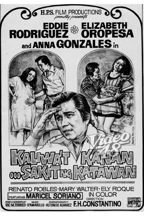 Movie poster for Kaliwa't Kanan...Sakit ng Katawan (1976)