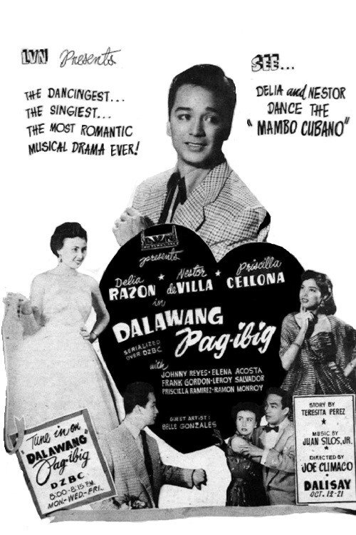 Movie poster for Dalawang Pag-ibig (1953)