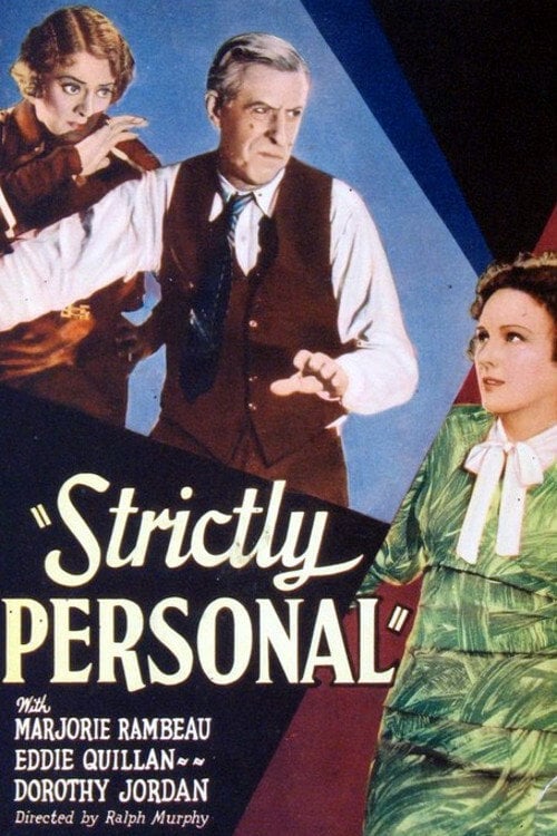 Movie poster for Strictly Personal (1933)