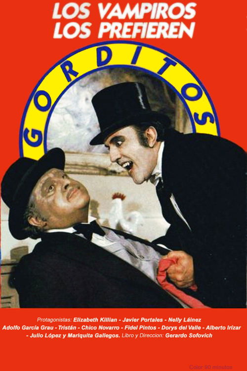 Movie poster for Los vampiros los prefieren gorditos (1974)