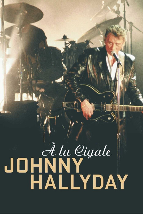 Movie poster for Johnny Hallyday à la Cigale (1995)