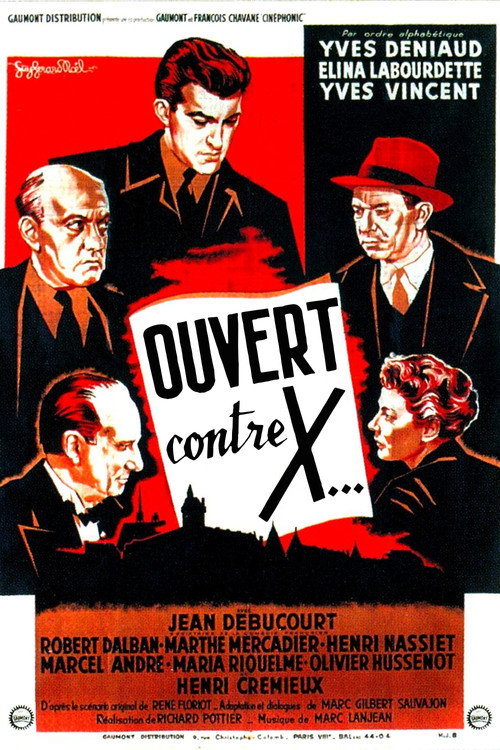 Movie poster for The Case Against X (1952)