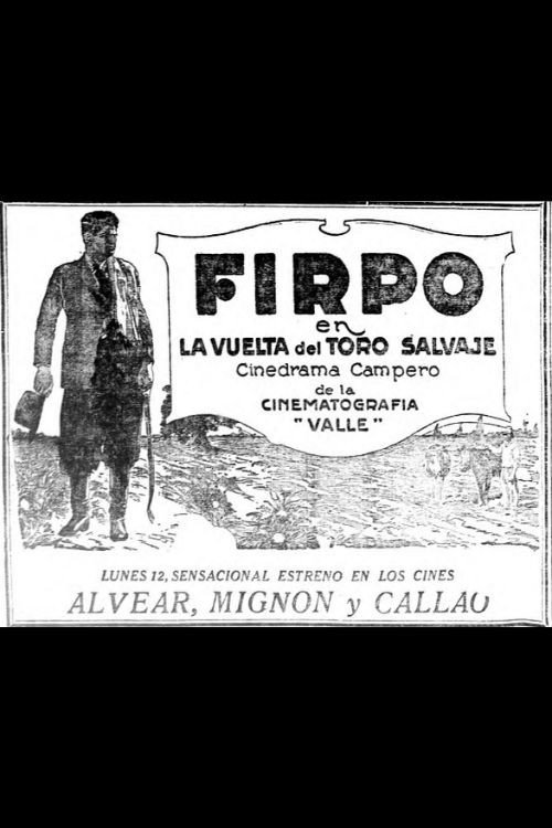 Movie poster for La vuelta del toro salvaje (1924)