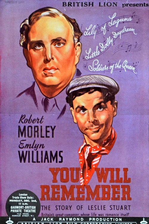 Movie poster for You Will Remember (1941)