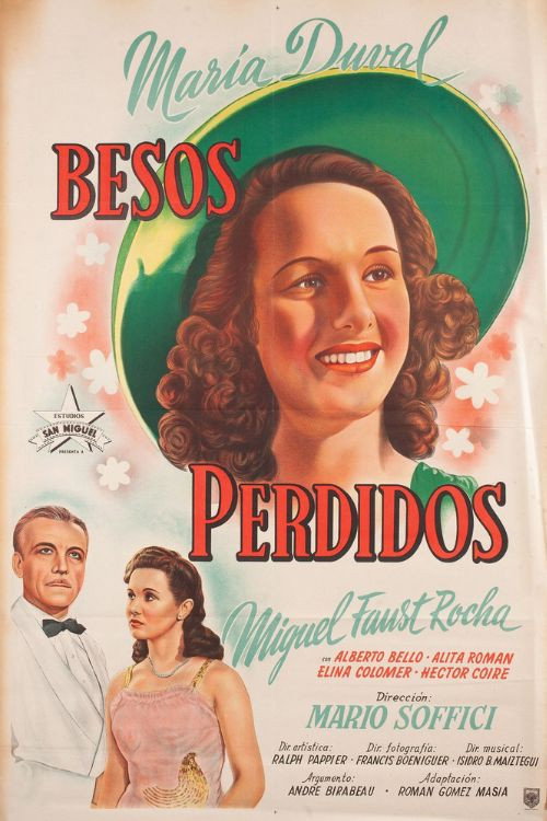 Movie poster for Besos perdidos (1945)